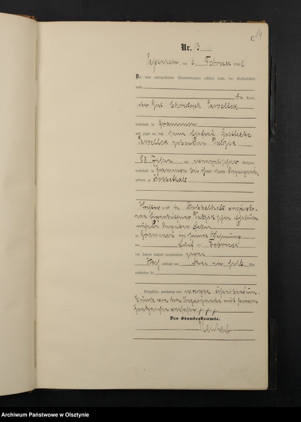 image.from.unit.number "Sterbe-Haupt-Register Nr 1 - 100"