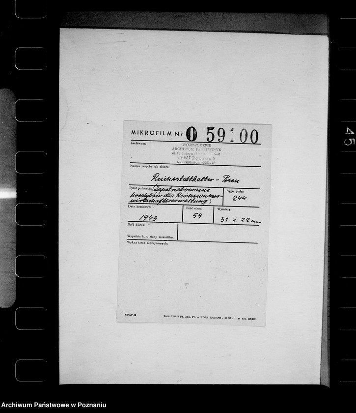 Obraz 2 z jednostki "Zapotrzebowanie kredytów dla Reichswasserwirtschaftsverwaltung"