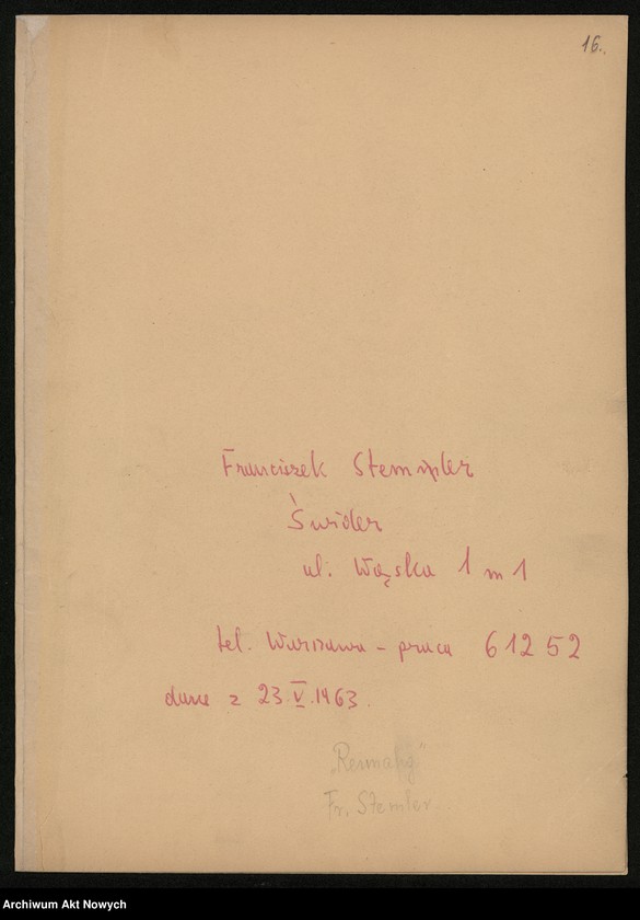 image.from.unit.number "Obozy koncentracyjne w Neuenhamme, Płaszowie, Turyngii /"Reimagh"/, więzienie na Pawiaku, martyrologia dzieci żydowskich, spis osób wywiezionych z pow. bielskiego. Opracowania, spisy, wykazy."