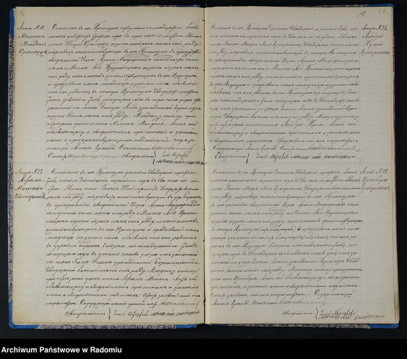 image.from.unit.number "[Duplikat akt urodzonych, zaślubionych i zmarłych Okręgu Bóżniczego Przysucha za 1903 r.]"