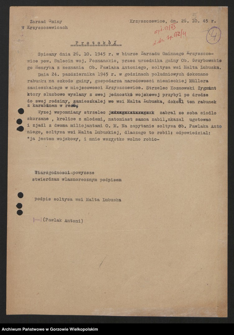 Obraz 7 z jednostki "Przestępczość polityczna (w tym sprawozdania obozu koncentracyjnego w Słońsku)"