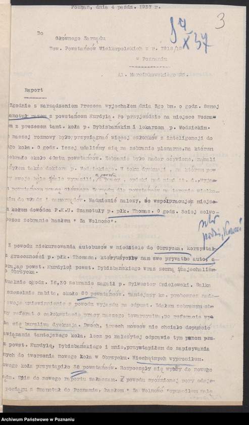 Obraz 7 z jednostki "Obrzycko, powiat Szamotuły - akta koła."