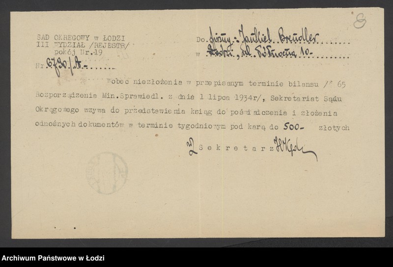 Obraz 10 z jednostki "Jankiel Brandzel – sprzedaż owoców"