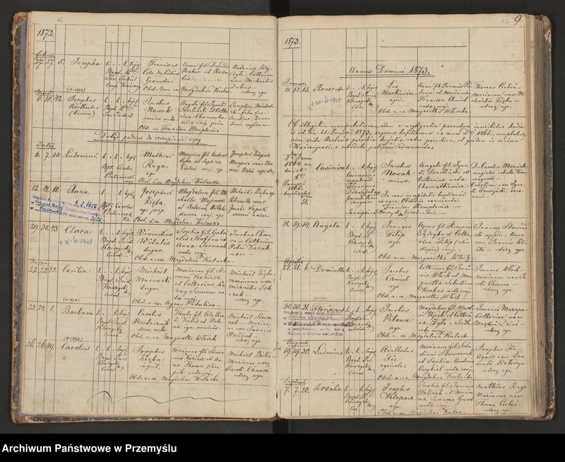 image.from.unit.number "Księga urodzeń, małżeństw i zgonów dla miejscowości Łopuszka Mała"