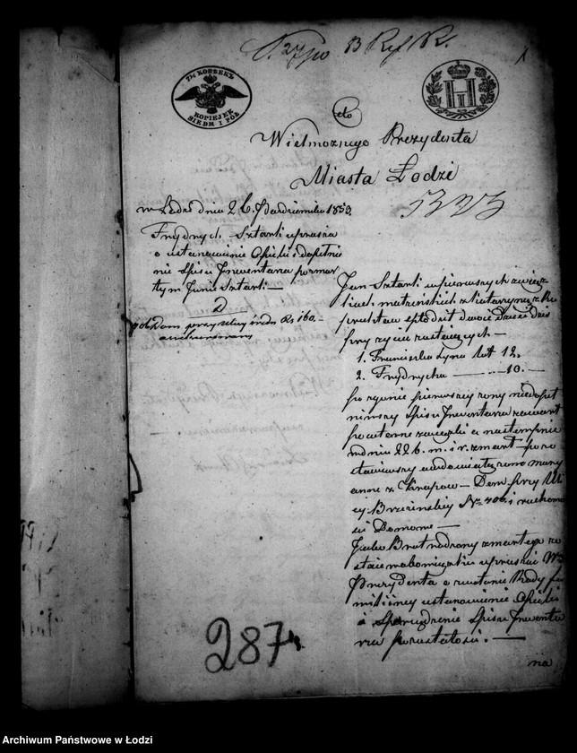 Obraz 5 z jednostki "Akta tyczące się ustanowienia opieki nad nieletnimi po zmarłych Janie i Katarzynie małżonkach Sztark"