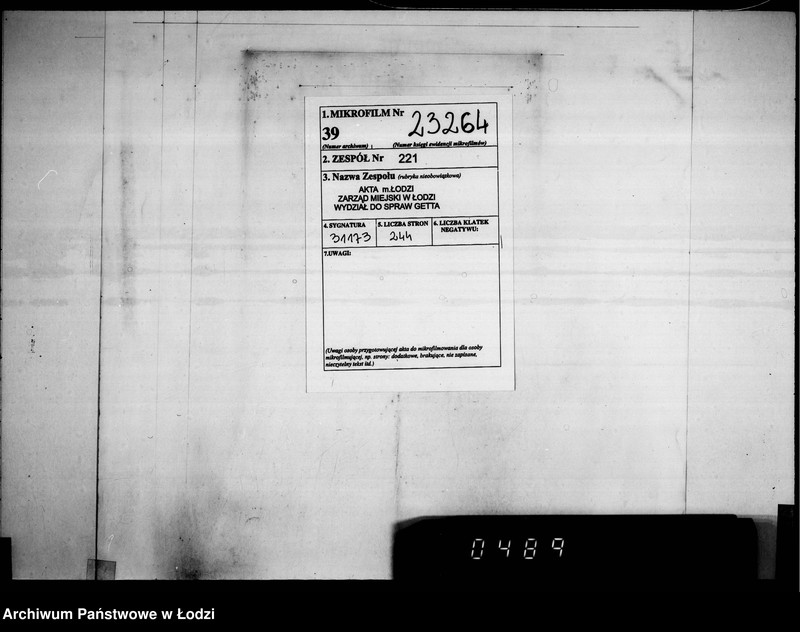 Obraz 2 z jednostki "Frachten Eingang [rejestr listów przewozowych]"