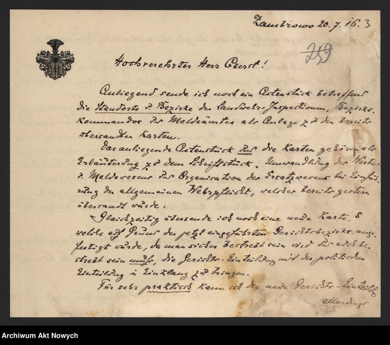 image.from.unit.number "Działalność wojskowo-polityczna Władysława Sikorskiego w czasie I wojny światowej w Naczelnym Komitecie Narodowym, Polskim Korpusie Posiłkowym, wśród internowanych wojskowych polskich na Węgrzech oraz w Galicji. Protokół, pokwitowanie, teksty wierszy i piosenek, korespondencja."