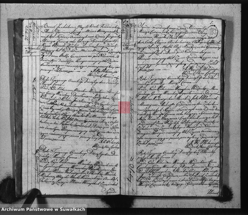 image.from.unit.number "Księga do zapisywania aktów cywilnych zejścia gminy wiżajńskiey, departamentu łomżyńskiego, powiatu kalwaryjskiego"