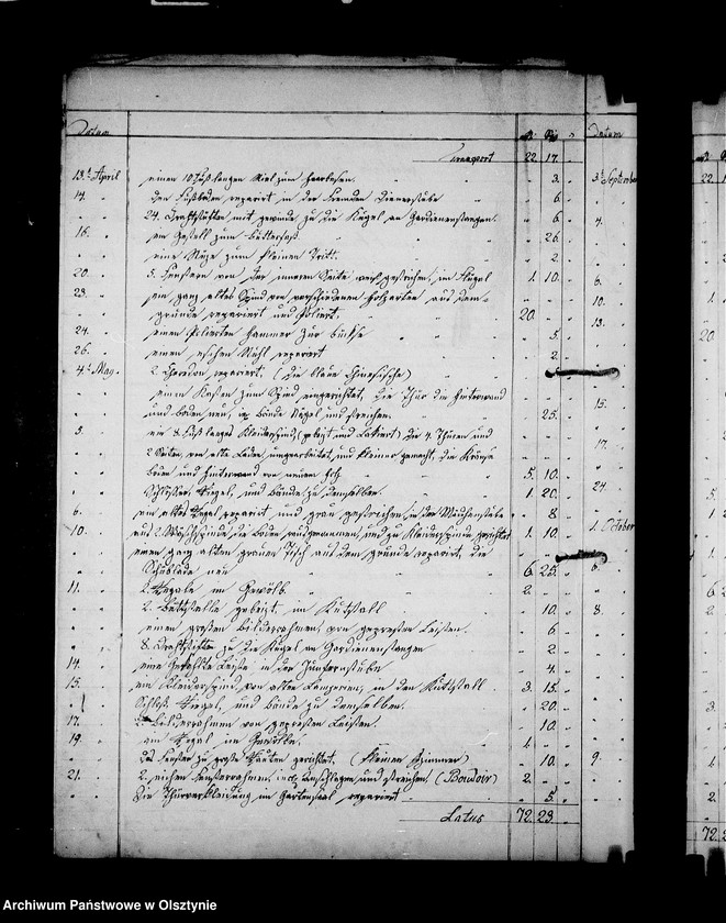 image.from.unit.number "/Rechnungen über auf Befehl der Herrschaft Steinort gefertigete Tischlerarbeiten/"