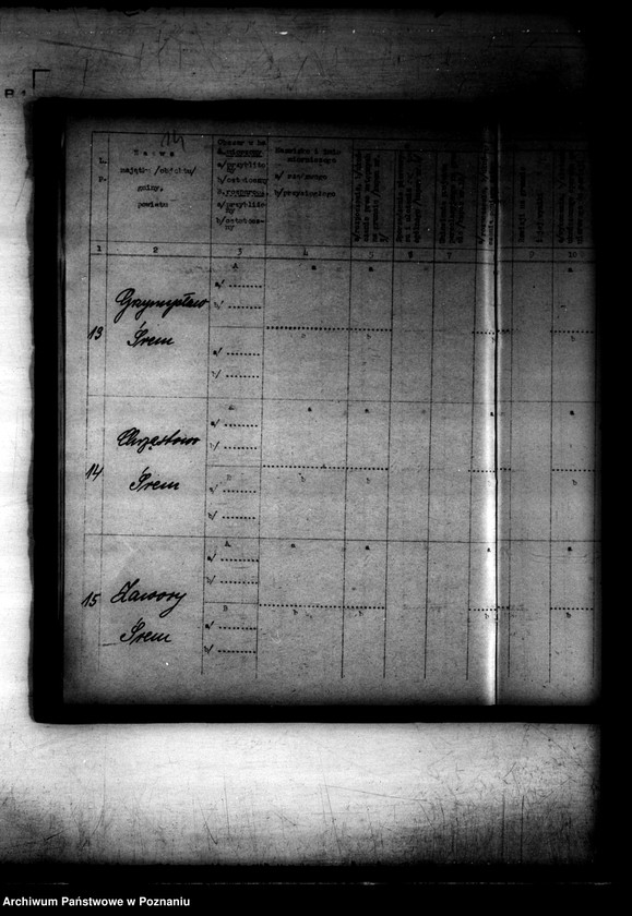 Obraz 18 z jednostki "RP rejestr 1 /Rejestr spraw parcelacji rządowej/"