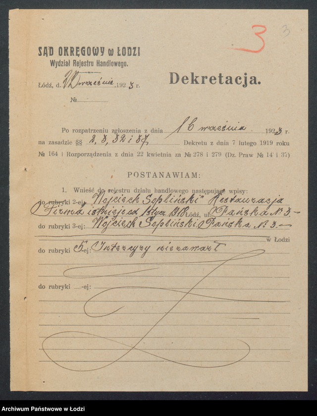 Obraz 5 z jednostki "Wojciech Sopliński- restauracja"