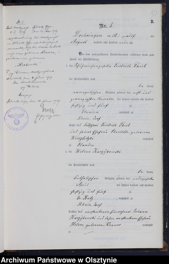 image.from.unit.number "Heiraths-Neben-Register Nr 1 - 18"