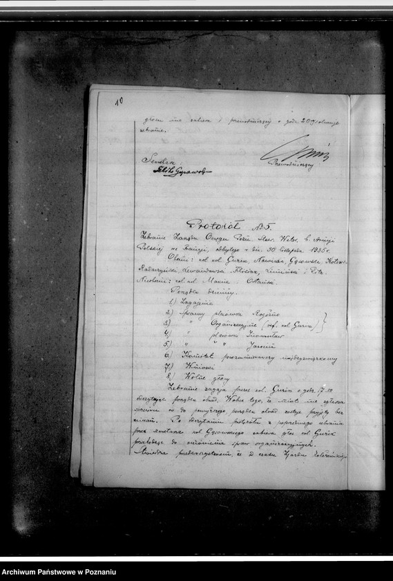 Obraz 14 z jednostki "Protokoły zebrań Zarządu Okręgu Poznańskiego"