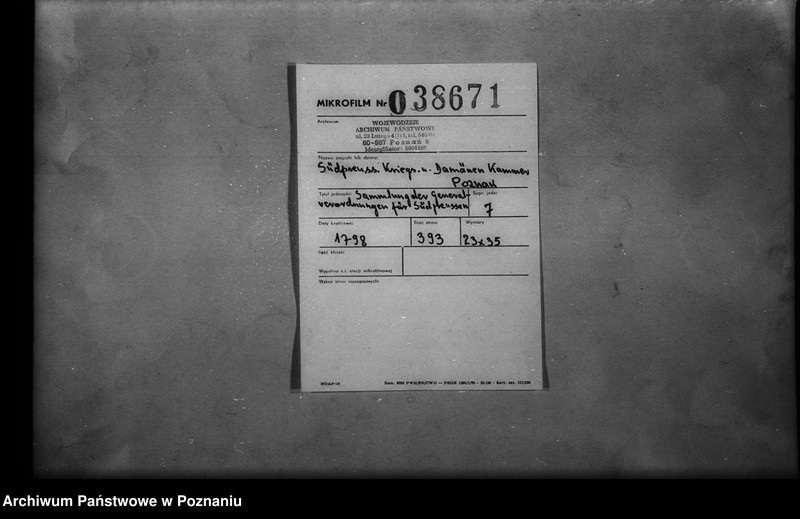 Obraz 2 z jednostki "Sammlung der Generalverordnungen für Südpreussen."