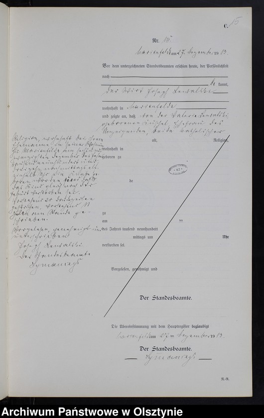 image.from.unit.number "Sterbe-Neben-Register Nr 1 - 15"