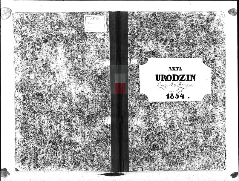 image.from.unit.number "AKTA URODZIN Parafii S go Floryana na Rok 1854"