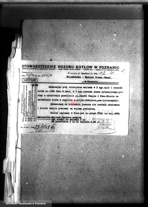 Obraz 5 z jednostki "Cegielnia w Kobiernie, pow. krotoszyński własność J. Czajka i St. Minta nr woj. kotła 4994"