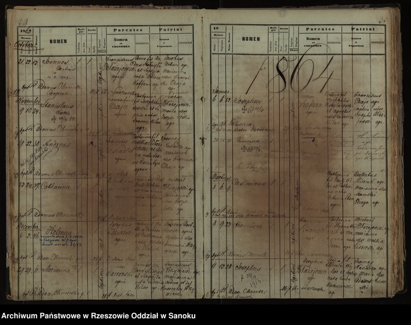Obraz 20 z jednostki "Księga urodzeń z lat 1852-1896, małżeństw z lat 1862-1918, zgonów z lat 1859-1916 dla miejscowości Falejówka"