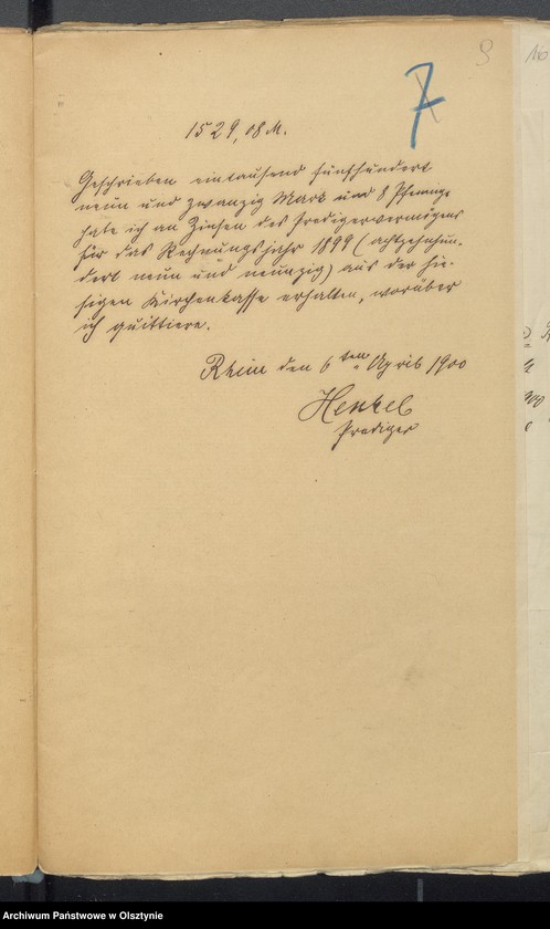 image.from.unit.number "Jahres Rechnung der Kirche zu Rhein"