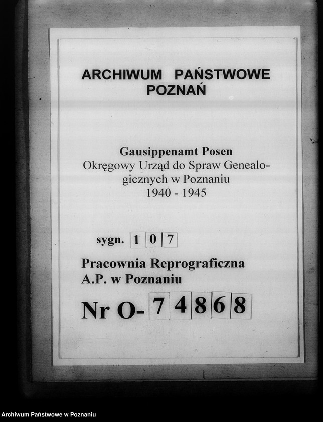 Obraz 1 z jednostki "Sicherung [dotyczy ksiąg kościelnych] gegen Nässe, Feuer und Diebstahl"