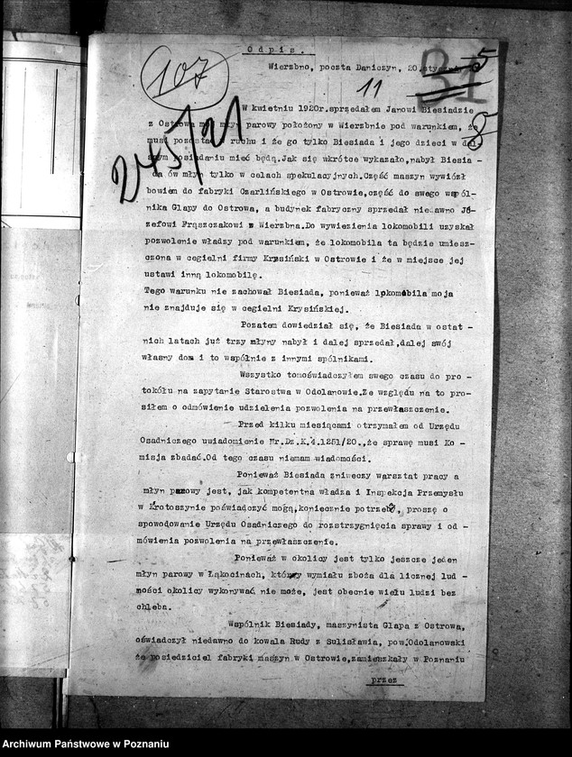 Obraz 15 z jednostki "Sprawy szczegółowo-administracyjne Maszyny rolnicze - korespondencja"