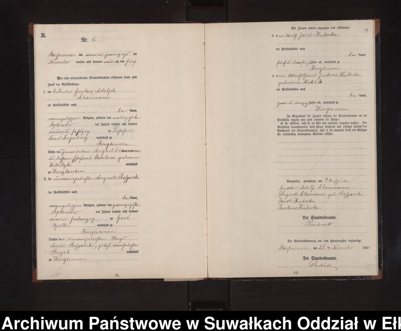 image.from.unit.number "Heiraths-Neben-Register des Preussischen Standes-Amtes Stasswinnen Kreis Lötzen"