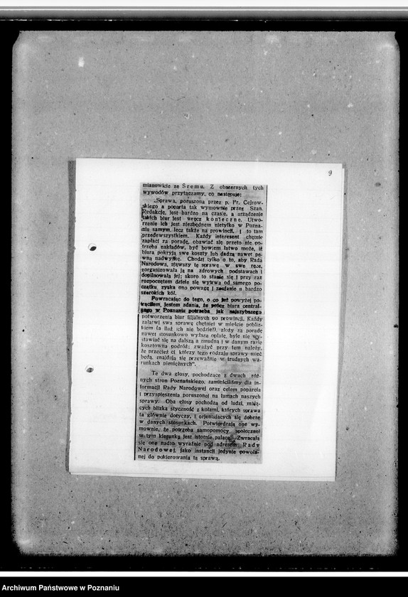 Obraz 14 z jednostki "Sprawozdania z działalności - wycinki z gazet"