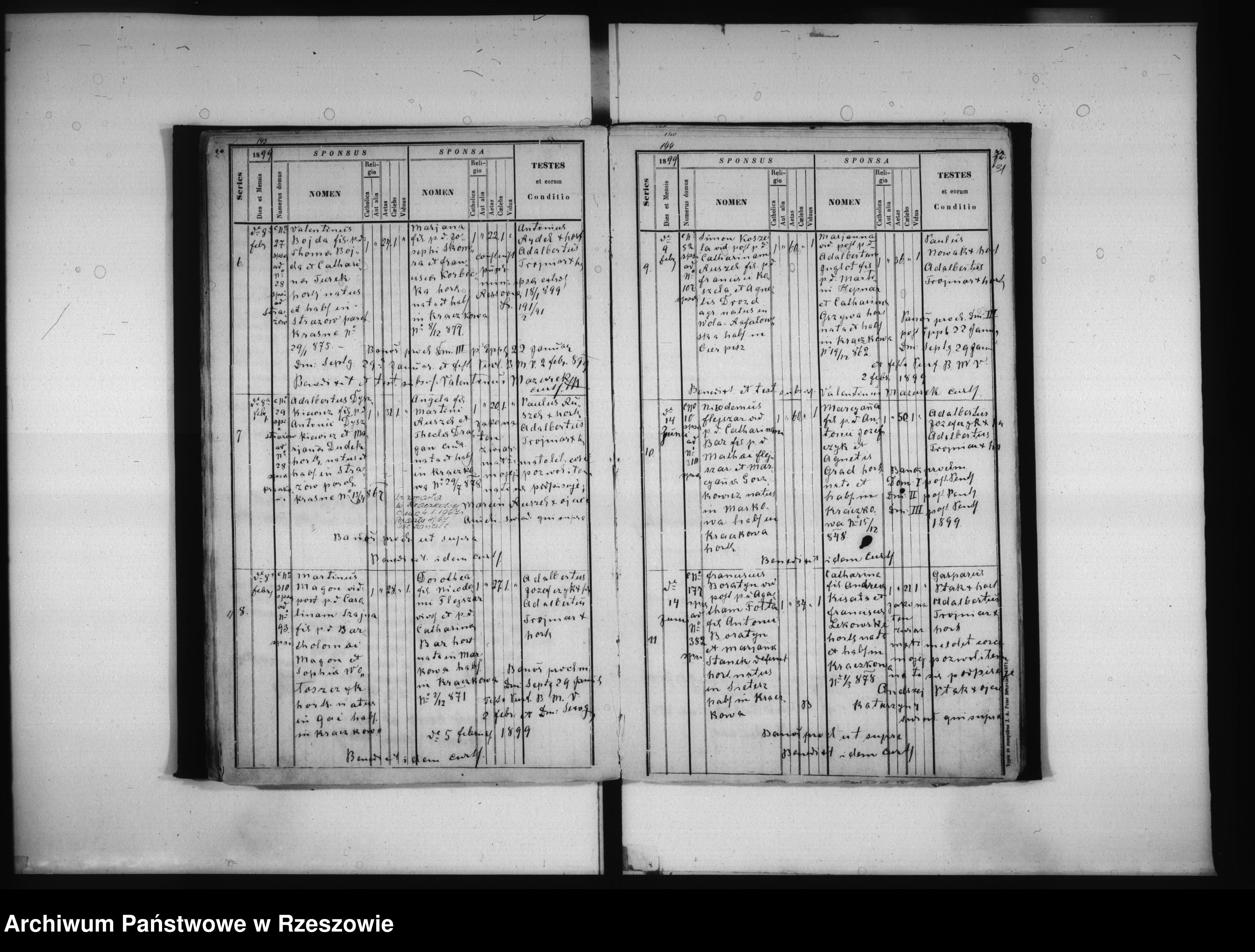 Skan z jednostki: Księga małżeństw - Kraczkowa