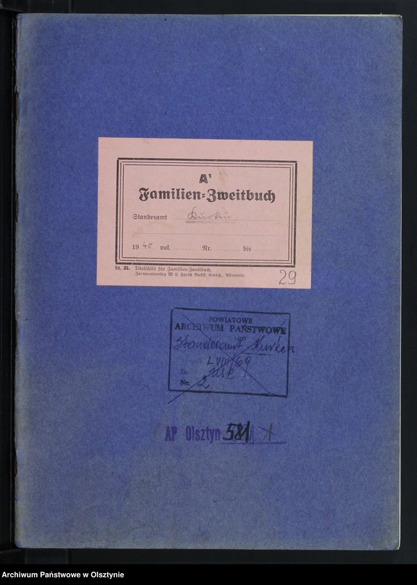 image.from.unit.number "Familien-Zwietbuch Nr 1 - 9"