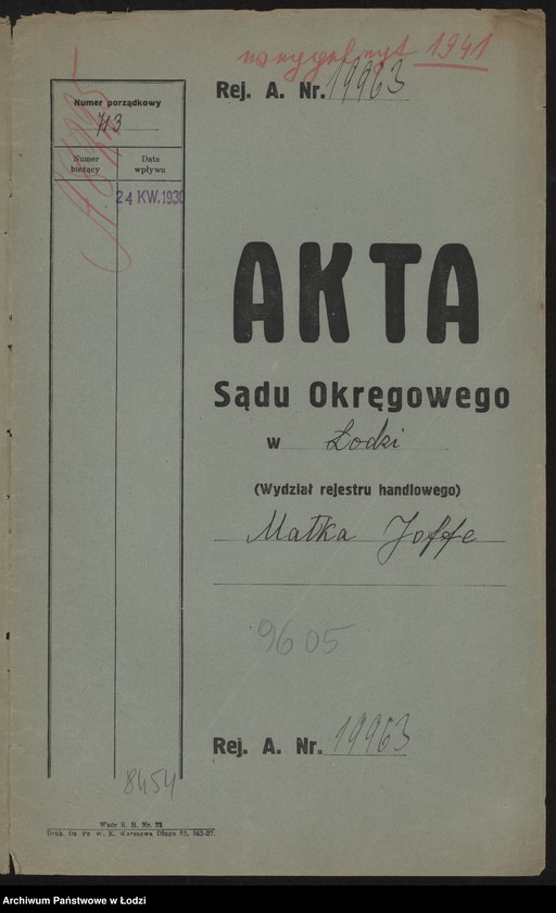 Obraz 2 z jednostki "Małka Joffe- drobna sprzedaż resztek i braków bawełnianych"