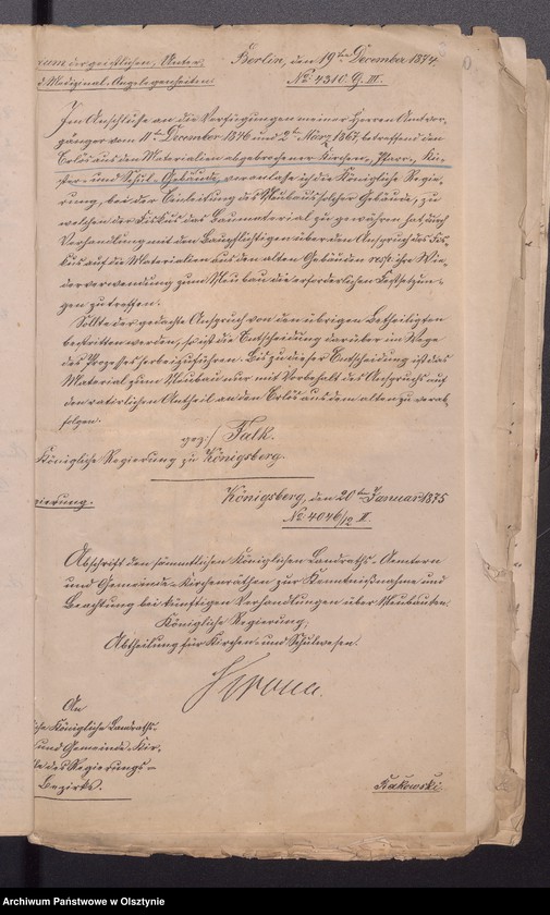 image.from.unit.number "Verhandlungen der Behörden an die Gemeinde Kirchenräthe gerichtet Vol. I"