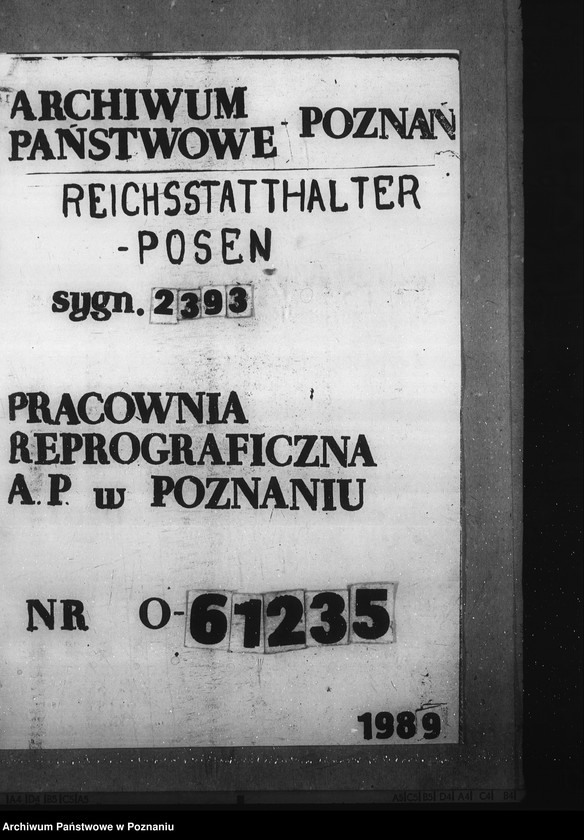Obraz 1 z jednostki "Abgabe von Lehrkräften an das Generalgouvernement. Förderung volksdeutscher Lehrer"