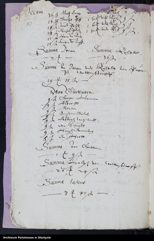 image.from.unit.number "Kirchen Rechnung des Kirchspiels Herzogswalde"