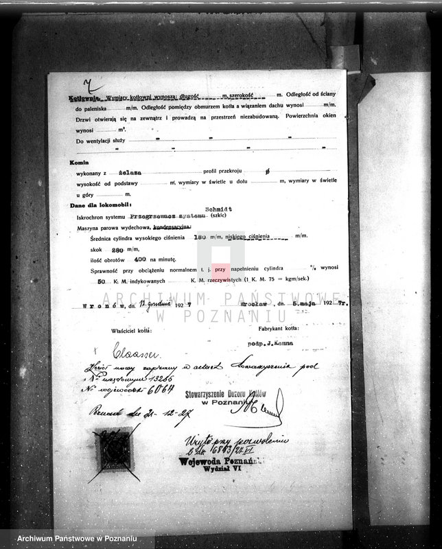 Obraz 11 z jednostki "Majętność Wronów pow. krotoszyński, własność Claassen nr woj. kotła 6064"