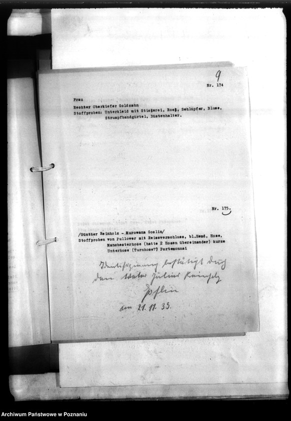 Obraz 13 z jednostki "Ausstellung von Stoffproten in Obornik (Oborniki) usw."