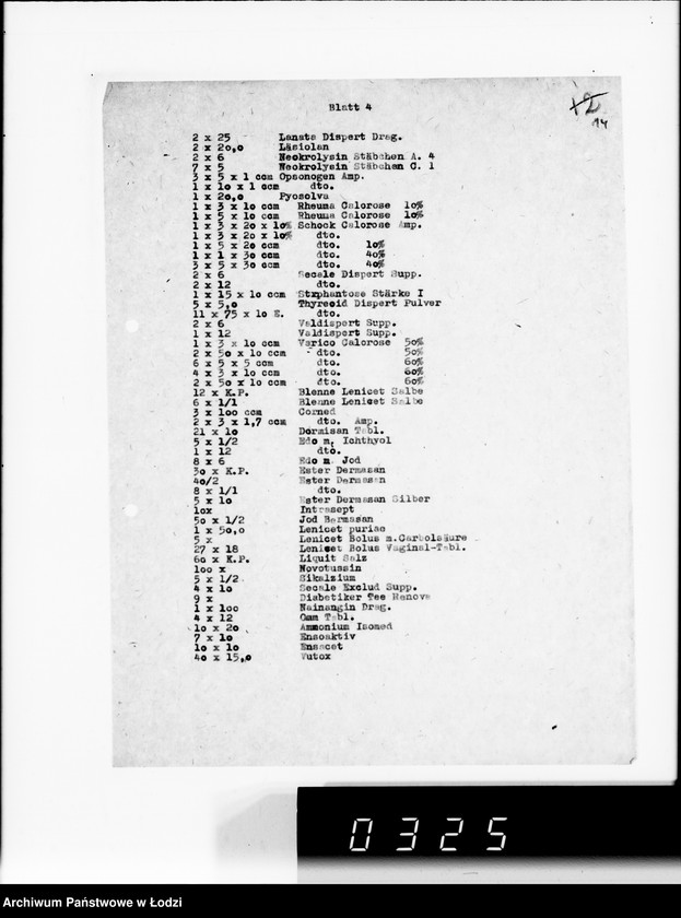 Obraz 18 z jednostki "Belieferung des Gettos mit Medikamenten"