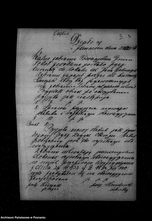 Obraz 7 z jednostki "/Towarzystwo Gimnastyczne „Sokół" w Janowcu powiat Żnin - rejestracja/"