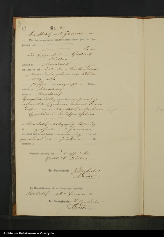 image.from.unit.number "Sterbe-Neben-Register Nr 1 - 33"