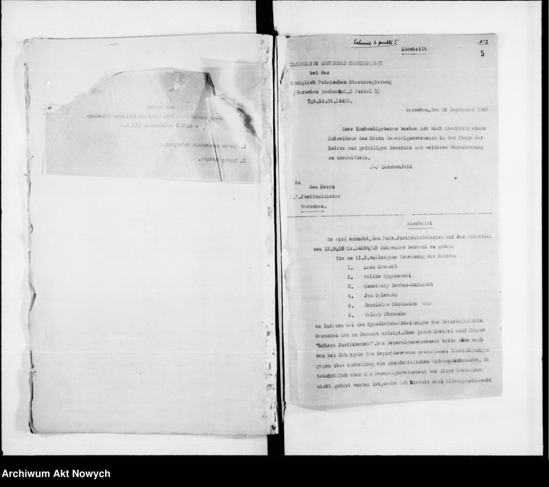 image.from.unit.number "Posiedzenia Rady Ministrów Królestwa Polskiego. Protokoły z załącznikami. 3.10.1918 r. - 11.11.1918 r.  Posiedzenia Rady Ministrów Republiki Polskiej. Protokoły z załącznikami. 18.11.1918 r. - 31.12.1918 r. T. 4"