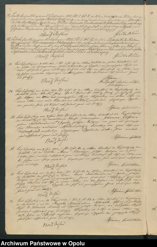 Obraz 9 z jednostki "Register über die Sterbefälle unter der Juden und deren bürgerliche Beglaubigung nach dem Gesetze vom 23-ten Juli 1847"