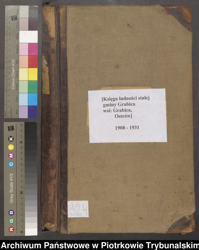 Obraz 2 z jednostki "[Księga ludności stałej gminy Grabica wsi: Grabica, Ostrów]"