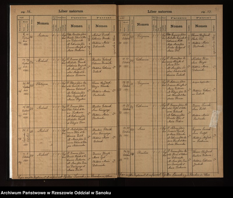 image.from.unit.number "Księga urodzeń, małżeństw, zgonów dla miejscowosci Ulucz, Horoszówka (Hroszówka)"