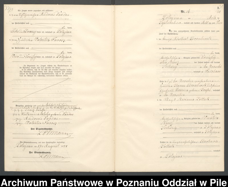 Obraz 18 z jednostki "Księga małżeństw"