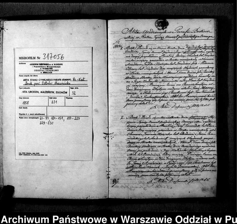 image.from.unit.number "Akta urodzeń, małżeństw i zgonów"