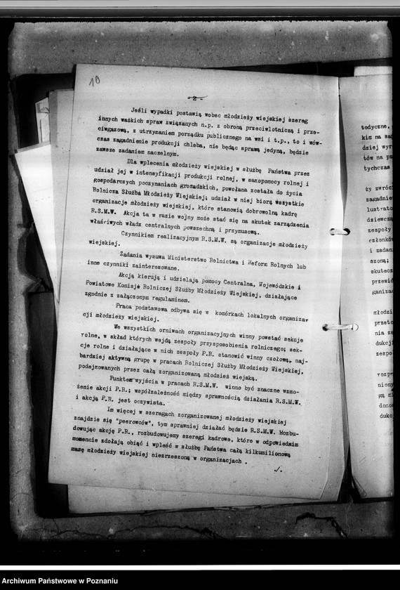 Obraz 14 z jednostki "Powiatowa Komisja Rolniczej Służby Młodzieży Wiejskiej - regulamin, protokoł zebrania"