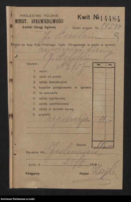 Obraz 11 z jednostki "J. Kerstein - sprzedaż chustek"