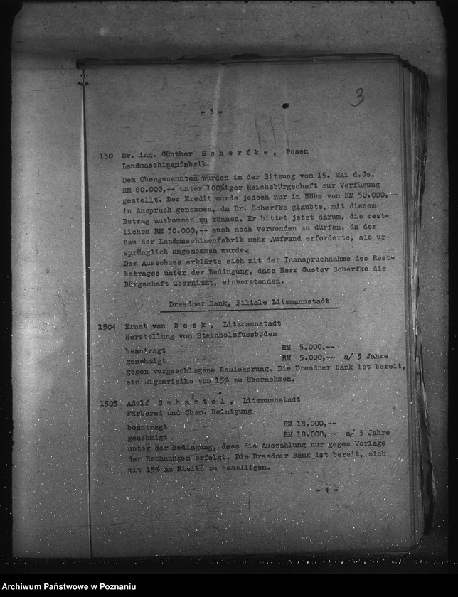 Obraz 7 z jednostki "Protokolle über Sitzungen des Ausschusses für reichsverbürgte Kredite, sowie Anträge auf Reichswirtschaftshilfe"