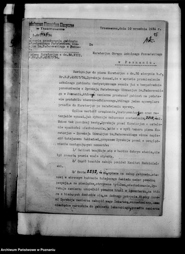 Obraz 18 z jednostki "Państwowe Gimnazjum- Trzemeszno"