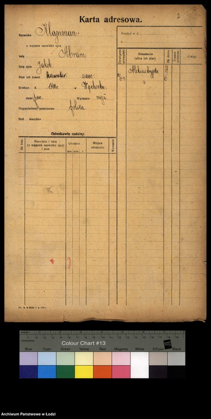 Obraz 3 z jednostki "[Spis ludności Łodzi] Klajnman - Klarman"