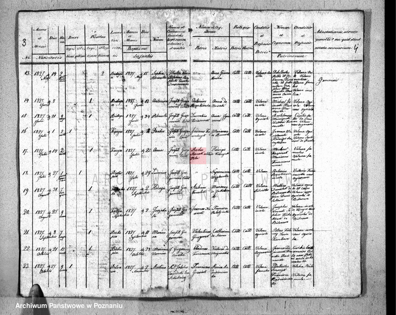 Obraz 4 z jednostki "Metryki urodzonych, zaślubionych i zmarłych"